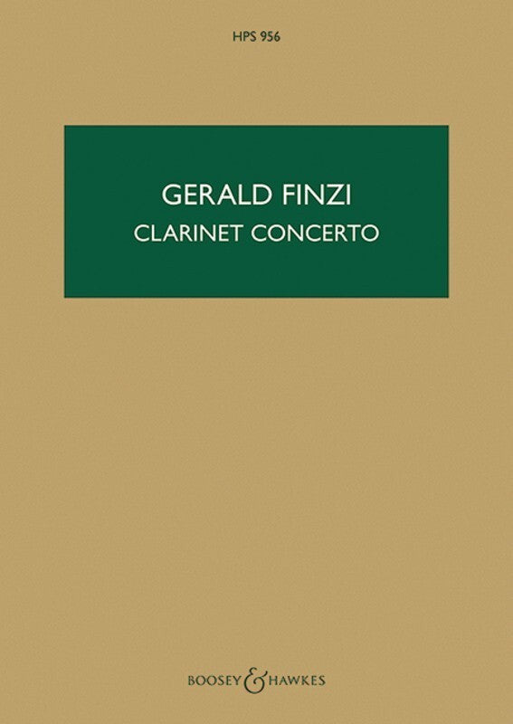 Finzi - Clarinet Concerto Op 31 Study Score Book