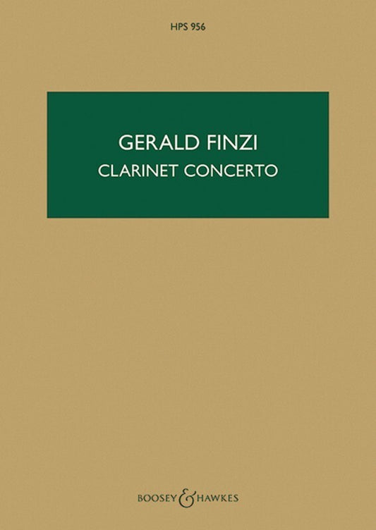 Finzi - Clarinet Concerto Op 31 Study Score Book