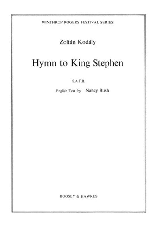 Hymn To King Stephen SATB A Capp
