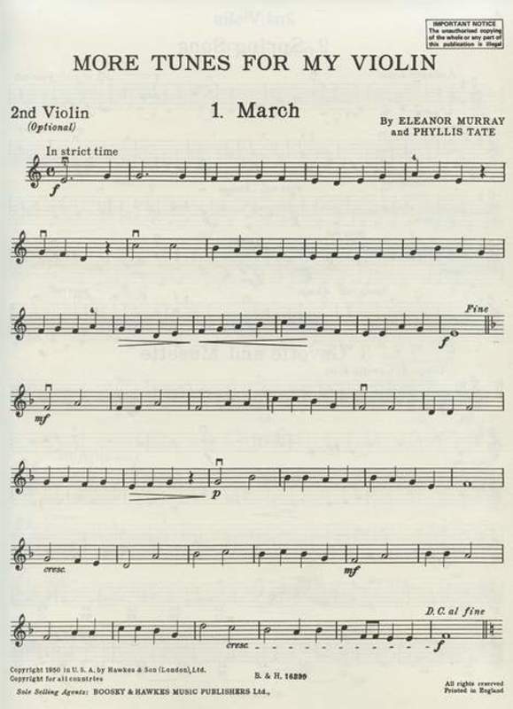 More Tunes For My Violin Violin2 Book