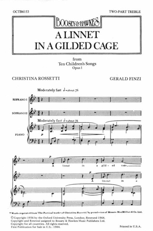 Linnet Gilded Cage 2Pt
