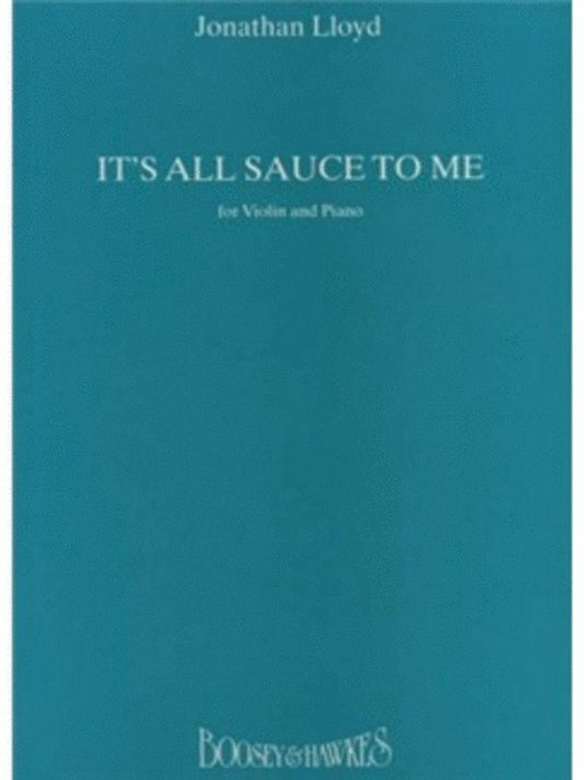 Its All Sauce To Me Violin/Pn Book