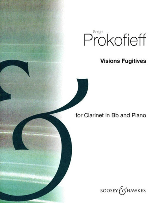 Visions Fugitivs clarinet Piano Custom Print Book