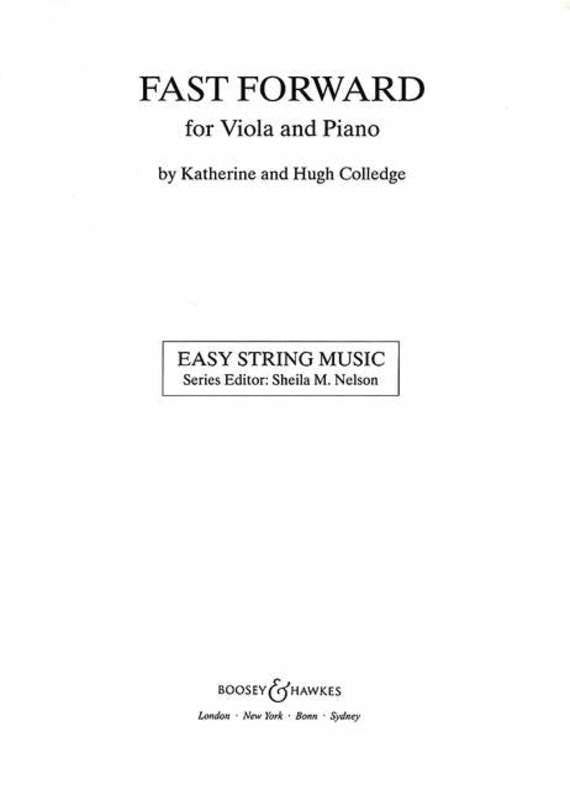 Fast Forward — Viola Part — Easy String Music — Colledge (Boosey & Hawkes)