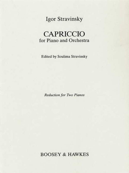 Capriccio 2 Piano 4 Hands Book