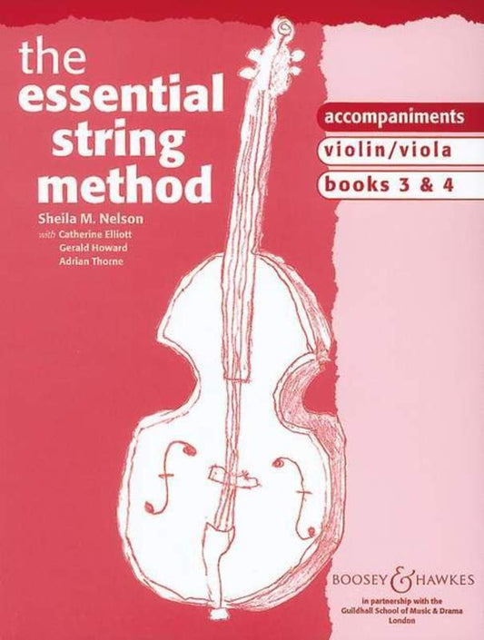 Essential String Method, Violin/Viola Books 3 & 4 — Piano Accompaniment — Sheila Mary Nelson (Boosey & Hawkes)
