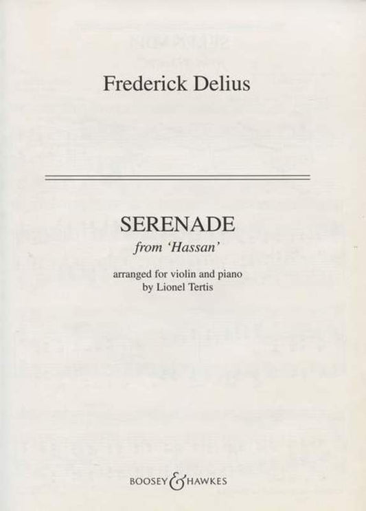 Serenade From Hassan Violin Piano Book