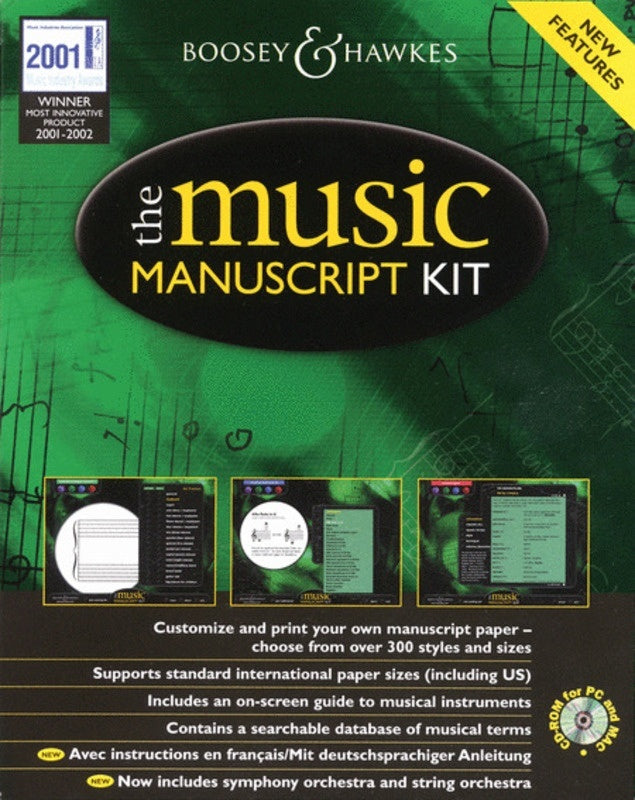 Music Manuscript Kit Cd-Rom
