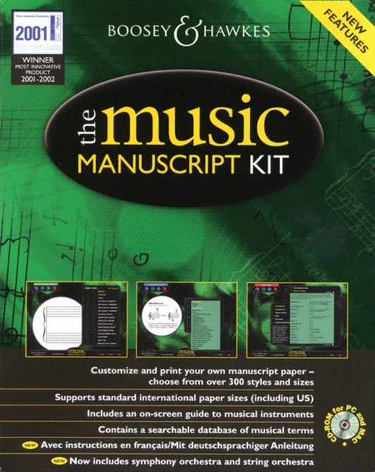 Music Manuscript Kit Cd-Rom