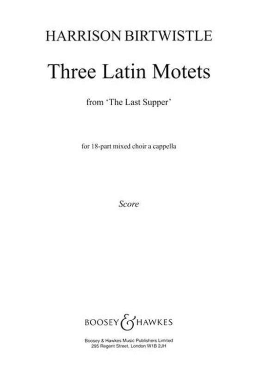 Three Latin Motet SATB