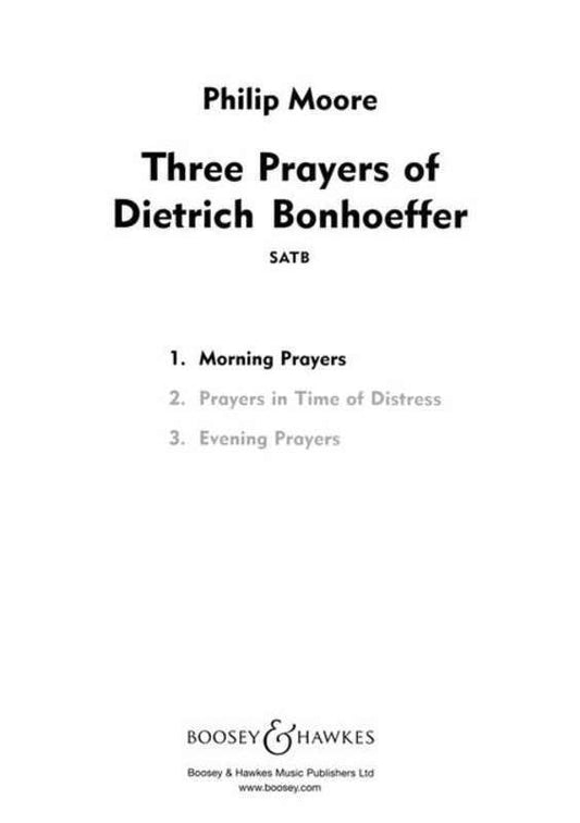 Morning Prayers SATB A Cappel