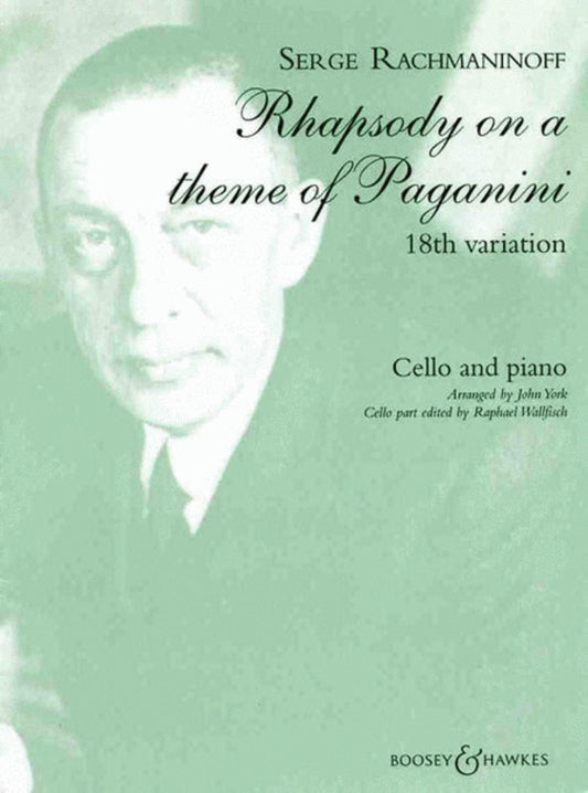 Theme Paganini Vc/Piano Book