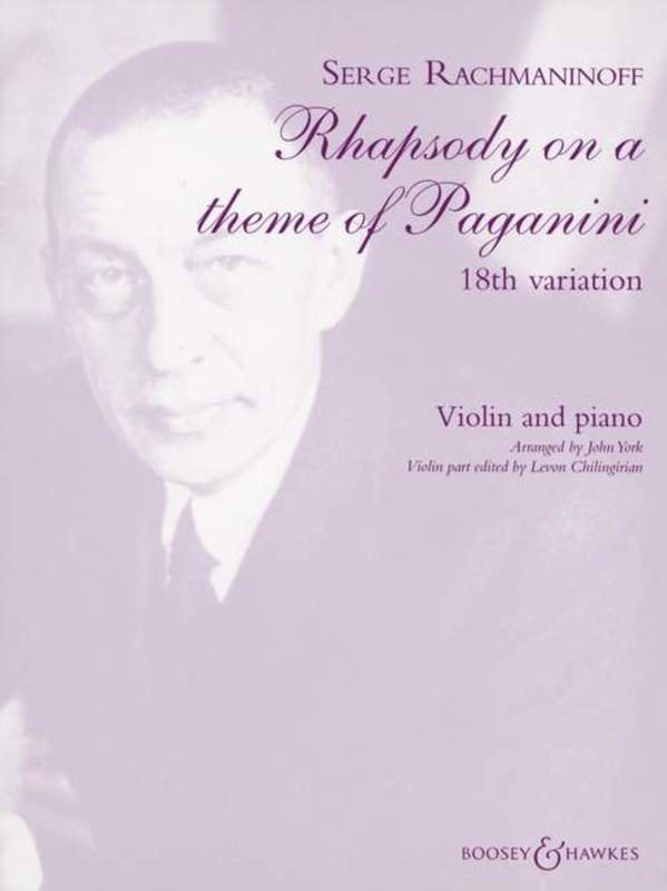 Rhapsody On A Theme Of Paganini 18Th Variation Violin/Piano (Boosey & Hawkes)