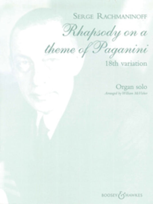 Rhapsody On A Theme Of Paganini Organ Book