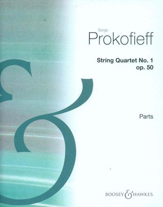 Prokofieff - String Quartet No 1 B Flat Minor Parts (Set Of Parts) Book