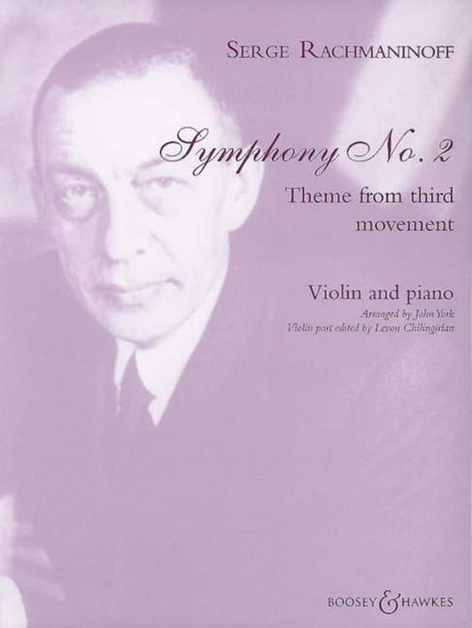 Theme Symph No2 Violin Piano Book