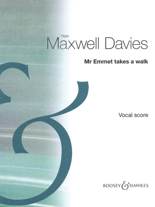 Mr Emmet Takes A Walk Vocal Score