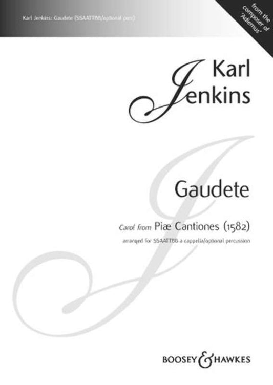 Gaudete Carol From Piae Cantiones SSAATTBB Perc