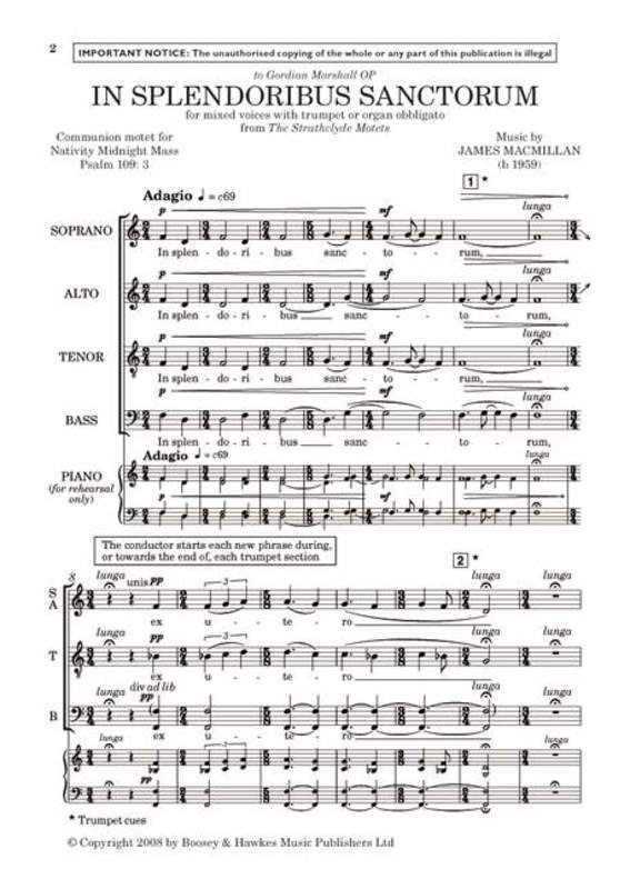 In Splendoribus Sanctorum SATB