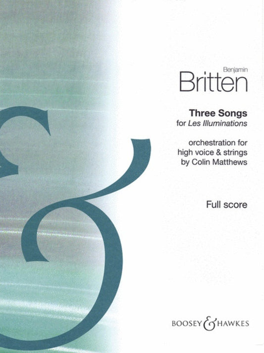 Three Songs For Les Illuminations High Voice/Str