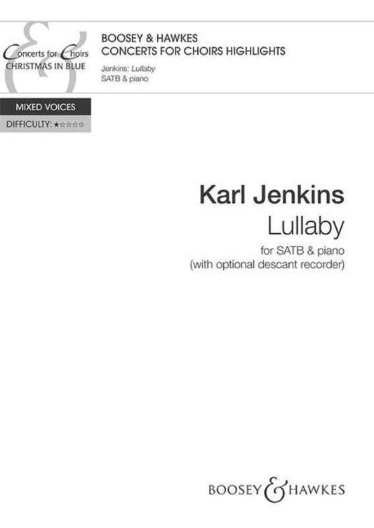 Lullaby SATB And Piano With Opt Recorder