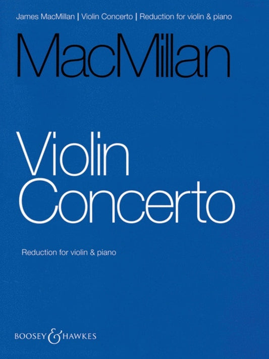 Macmillian - Violin Concerto Violin/Piano (Softcover Book)