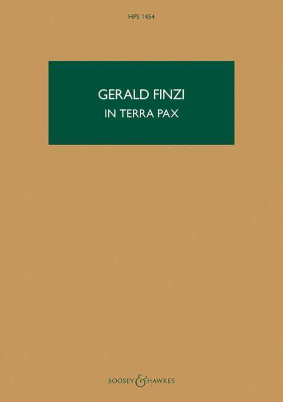 In Terra Pax Op 39 Study Score