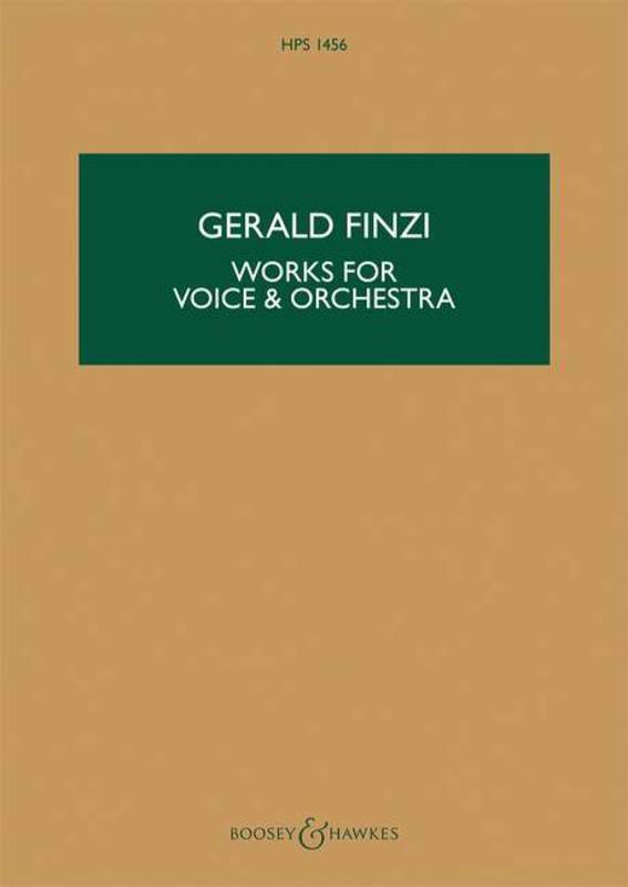 Works For Voice And Orchestra Study Score