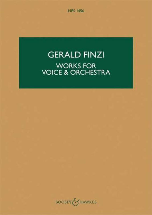 Works For Voice And Orchestra Study Score