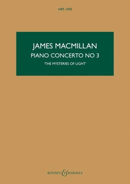 Piano Concerto No 3 Study Score Book