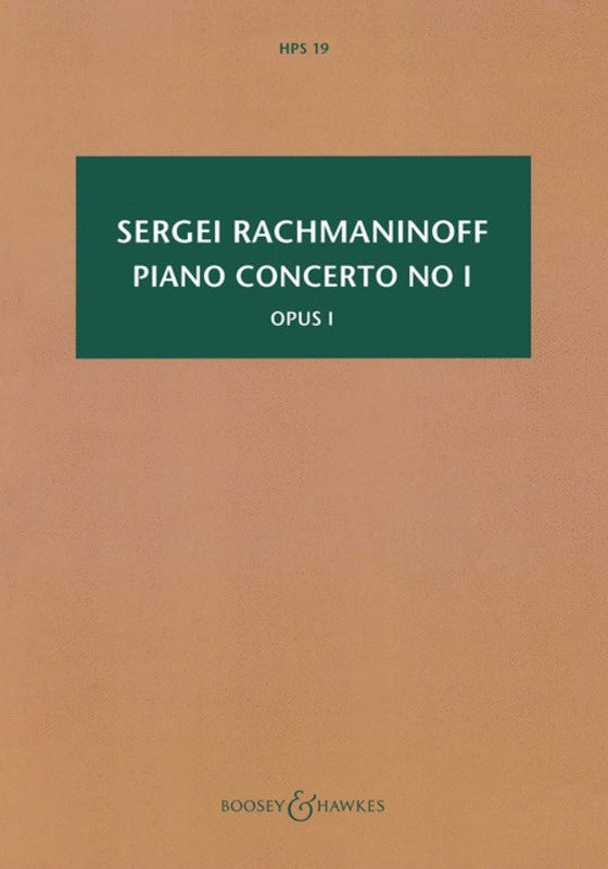 Piano Concerto No 1 F Sharp Min Op 1 Study Sc Book