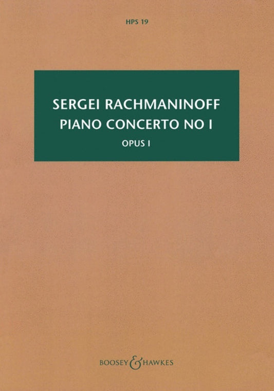 Piano Concerto No 1 F Sharp Min Op 1 Study Sc Book
