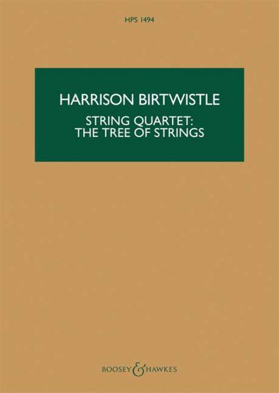 Tree Of Strings String Quartet Study Score Book