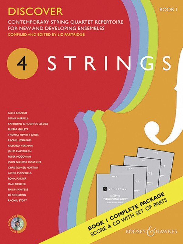 4 Strings - Discover Book 1 String Quartet Score/Parts/CD