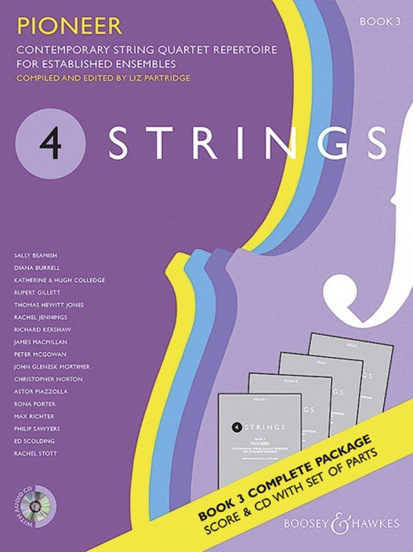 4 Strings - Pioneer Book 3 String Quartet Score/Parts/CD