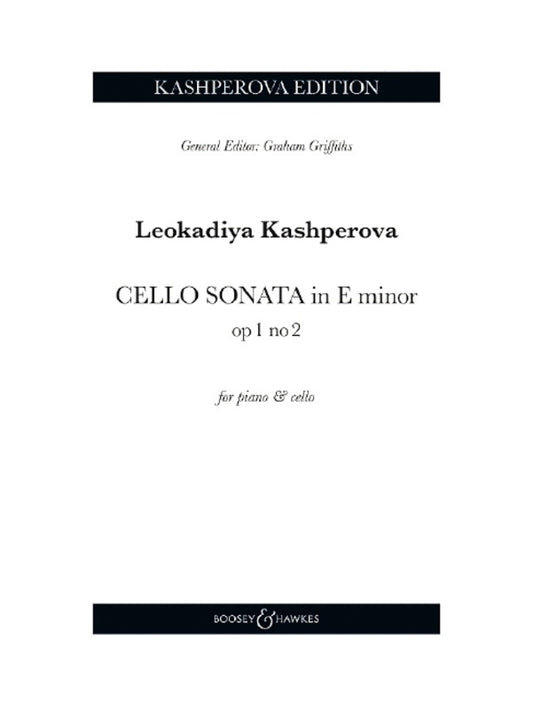 Kashperova - Cello Sonata E Minor Op 1 No 2 Cello/Piano Softcover Book (Cello)