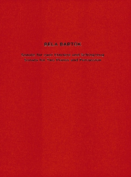 Bartok - Sonata For 2 Pianos/Percussion Score (Music Score/CD) Book