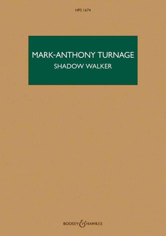 Turnage - Shadow Walker 2 Violins/Orchestra Study Score Score