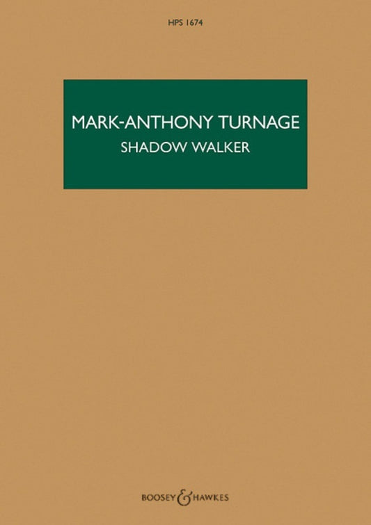 Turnage - Shadow Walker 2 Violins/Orchestra Study Score Score