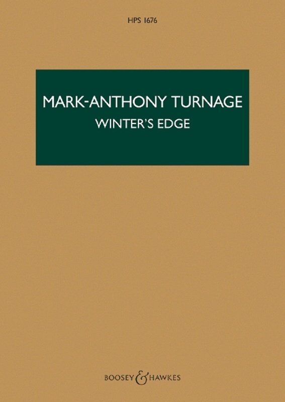 Turnage - Winter's Edge String Quartet Study Score, Viola & Cello, 24 Pages, Boosey & Hawkes, Advanced Standard Performers