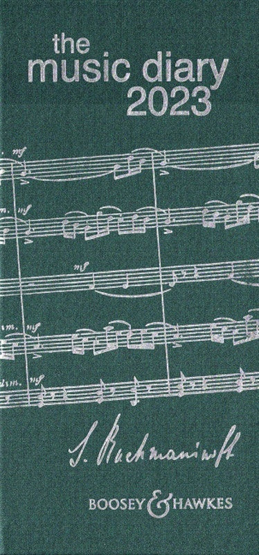 Boosey & Hawkes Music Diary 2023 Green Softcover Book