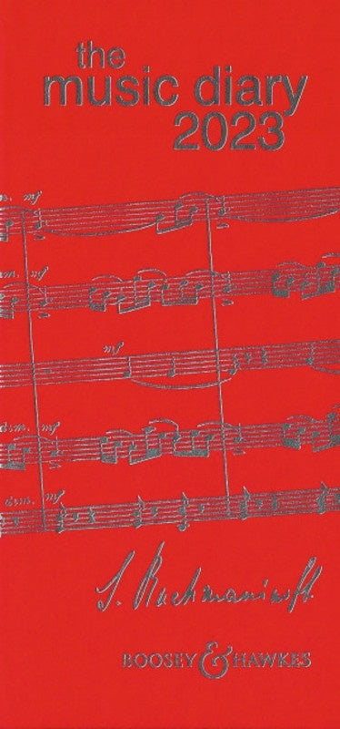 Boosey & Hawkes Music Diary 2023 Red Softcover Book