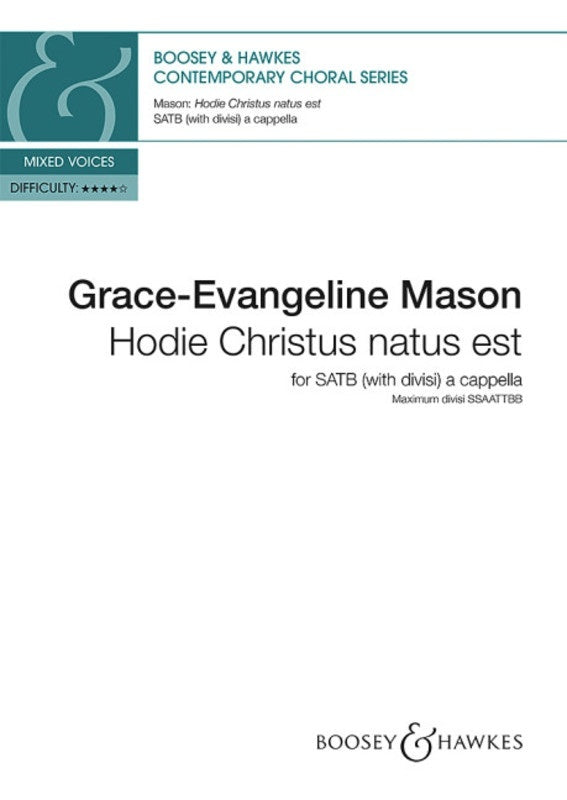 Hodie Christus Natus Est Satb Divisi A Cappella Octavo
