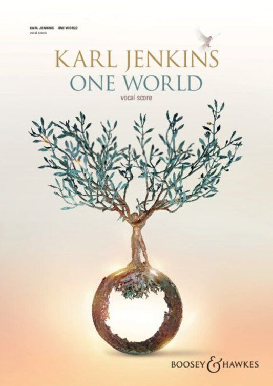 Jenkins One World Vocal Score by Karl Jenkins, Boosey & Hawkes, 144 Pages, Scored for soloists, chorus, and orchestra.