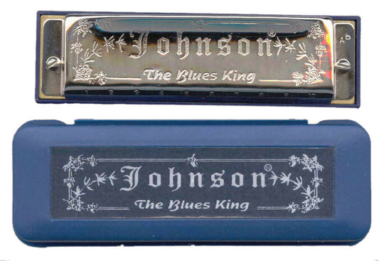 JOHNSON - Diatonic "Blues King" Harmonica, Key of C mouth organ, 10 hole