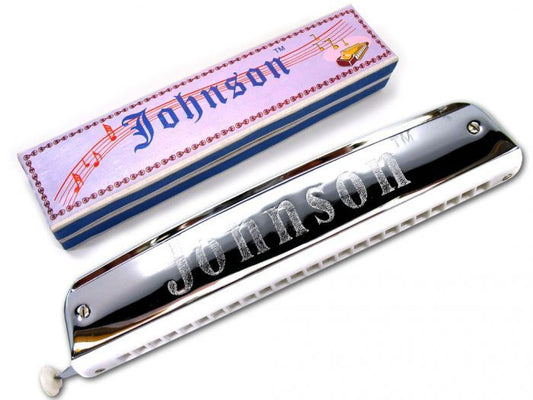 Johnson Chromatic Harmonica Side Bar 24 Hole 48 Brass Reeds