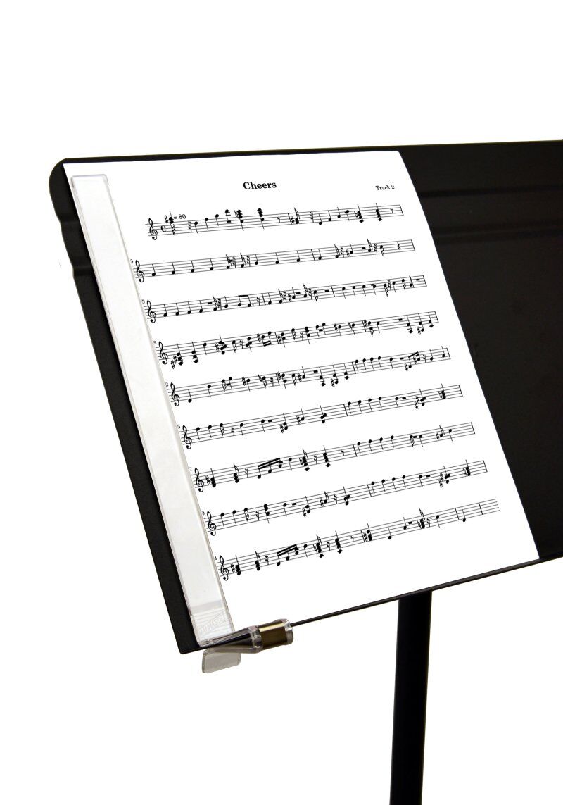 Musiclip Transparent Plastic Music Clip by Manhasset