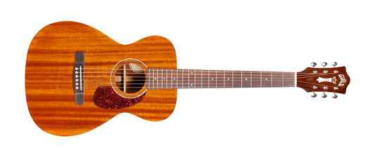 Guild M-120E Natural Mahogany M120E Acoustic Electric Guitar with Case