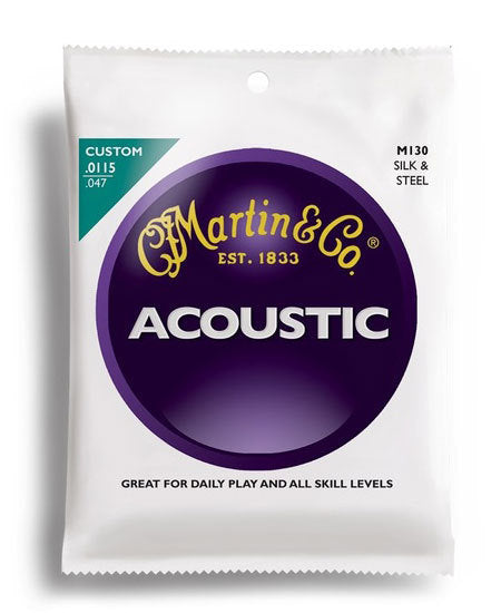 Martin Traditional 92-8 Phosphor Bronze Silk & Steel Guitar String Set (11.5-47)