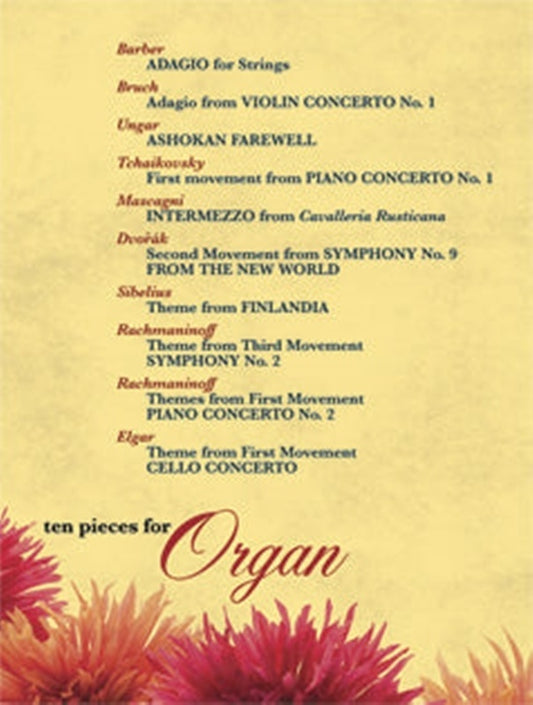 Ten Pieces For Organ Softcover Book (Organ)